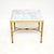 Mid-Century Modern Vintage French Brass and Marble Coffee Table, 1950 For Sale - Image 3 of 10