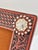 Brown 1980s Southwestern Tooled Leather Picture Frame With Concho Accents, Holds 5x7 Photo For Sale - Image 8 of 12