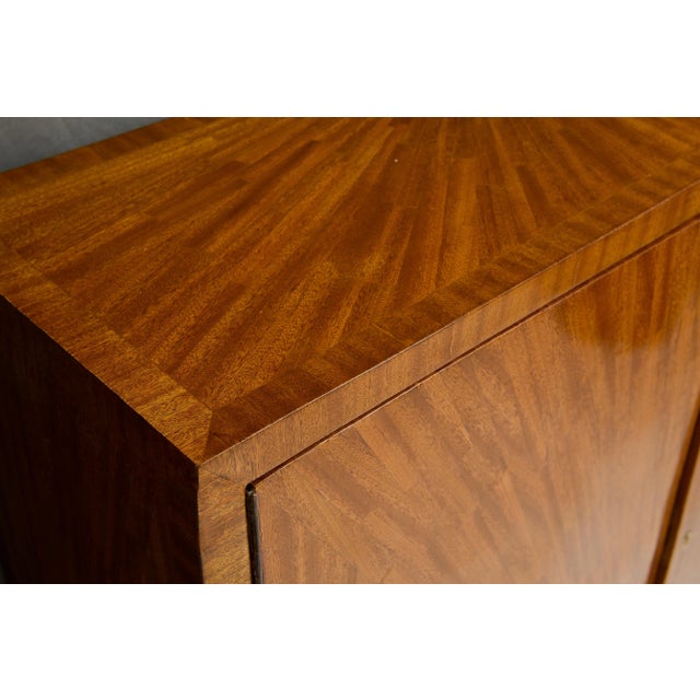 Jean-Michel Frank Jean-Michel Frank Inspired Exquisitely Crafted Parquetry Cabinet For Sale - Image 4 of 11