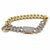 Modern 10k Yellow Gold 2-3/4 CTTW Natural Diamond Link Bracelet, 7 In For Sale - Image 3 of 6