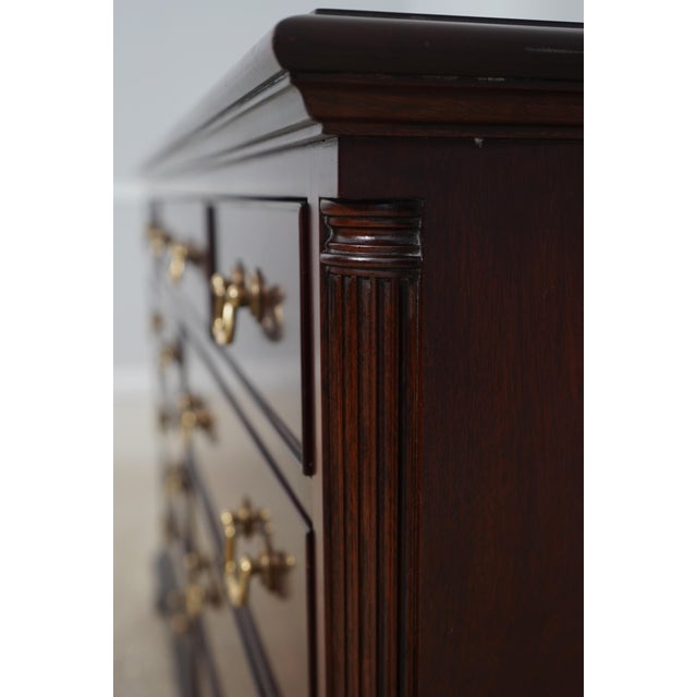 Henkel Harris Mahogany 9 Drawer Dresser For Sale - Image 15 of 18