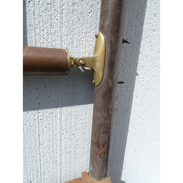 Metal Antique Brass Bed Frame Headboard Footboard & Rails ~ French Country For Sale - Image 7 of 17