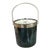 Vintage Mid-Century Modern Marbleized Green Black Lucite Handle & Top Ice Bucket, u.s.a Made For Sale