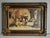Rustic European Antique European Tavern Interior Genre Scene Framed Signed & Dated 1910 For Sale - Image 3 of 16