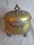 Antique 19th Century Brass Etrog Box Engraved Sukkot Citron Footed Judaica For Sale - Image 16 of 18