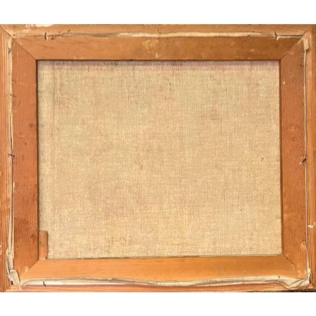 Adolphe de Siebenthal, Lake and Canoe, Oil on Canvas For Sale - Image 10 of 11