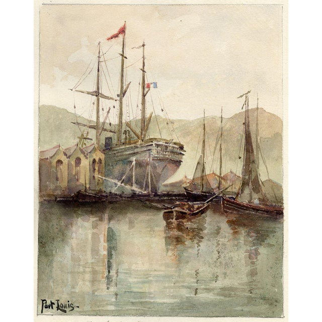 Whylock Pendavis, Port Louis Dry Dock, Mauritius, 1800s, Paper For Sale