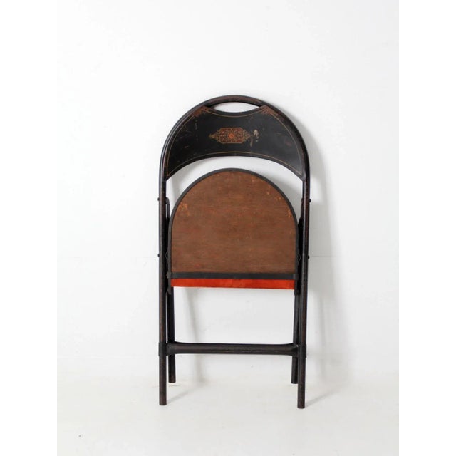 Vintage Metal Folding Chair For Sale - Image 12 of 13