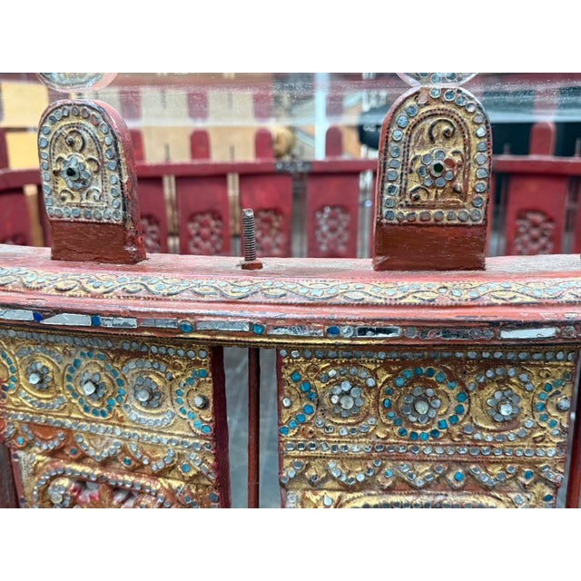 Antique Burmese Drum Circle Coffee Table For Sale - Image 11 of 12