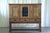 Vintage Oak Brutalist Display Cabinet with Leaded Glass in the style of Kjærnulf, Denmark, 1960s For Sale - Image 8 of 18