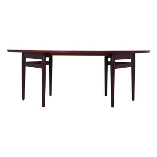 Danish Oval Rosewood Table by Arne Vodder for Sibast, 1950s For Sale