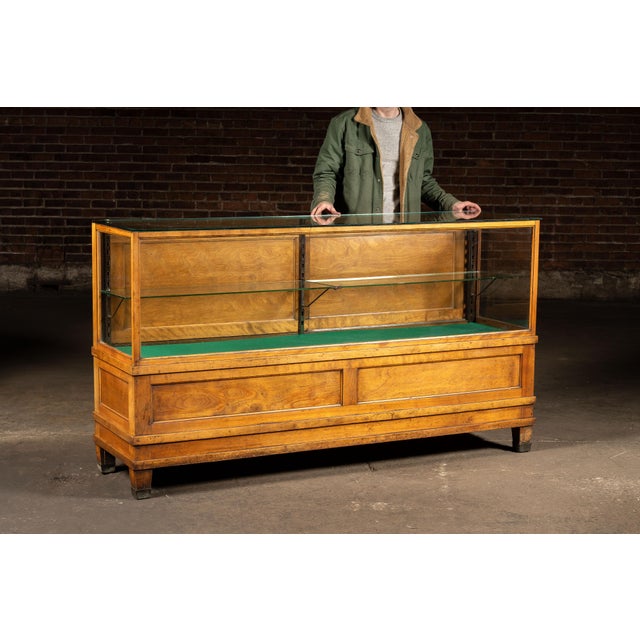 c. 1900s-1920s; Frank Rieder & Sons - Philadelphia, PA Antique, rectangular wood-framed display case identified by the...