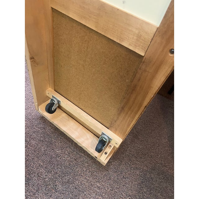 Tan 1950s Heywood Wakefield Wheat Rare Twelve Drawer Dresser For Sale - Image 8 of 12