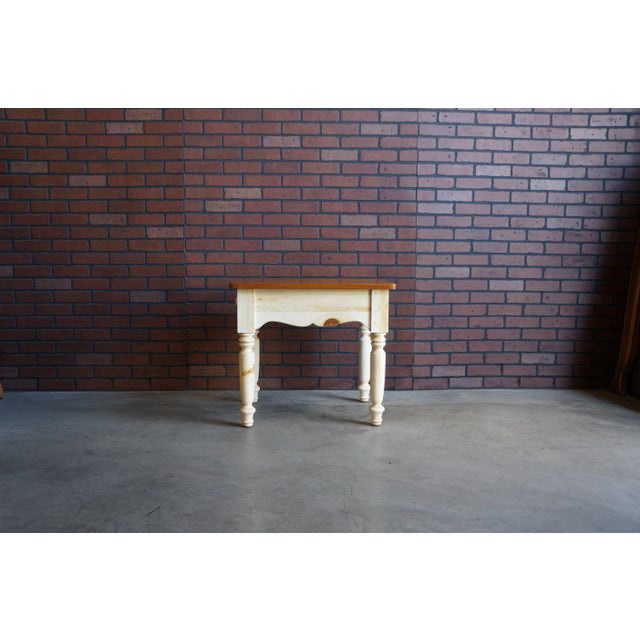 Ethan Allen Farmhouse Pine End Tables ~ a Pair For Sale - Image 12 of 12