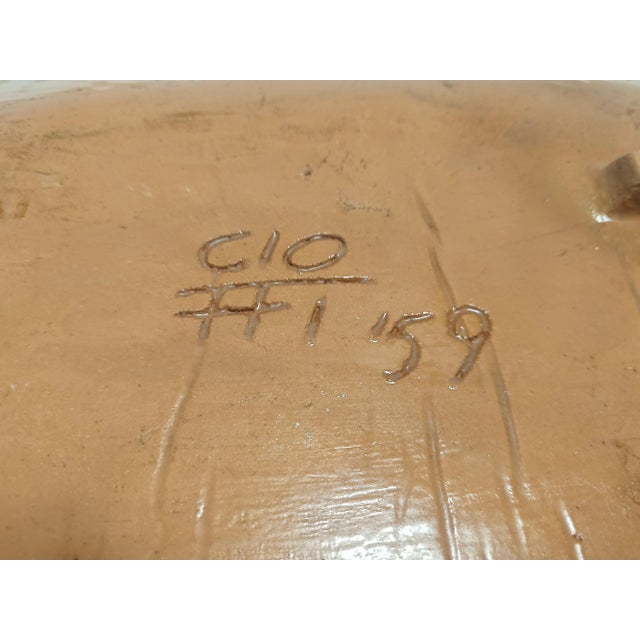 Large Earthenware Artistic Wall Panel, 1959 For Sale - Image 8 of 15