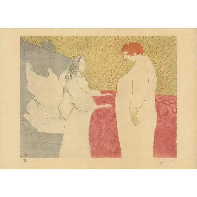 Artist: Henri de Toulouse-Lautrec Title: Femme Au Lit Year: 1973 Signed: No Medium: Lithograph Paper Size: 21.25 x 29.75...