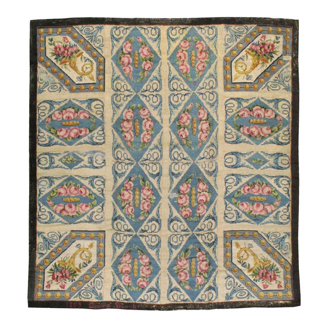 Galerie Shabab Collection Early 20th Century European Savonnerie Rug For Sale