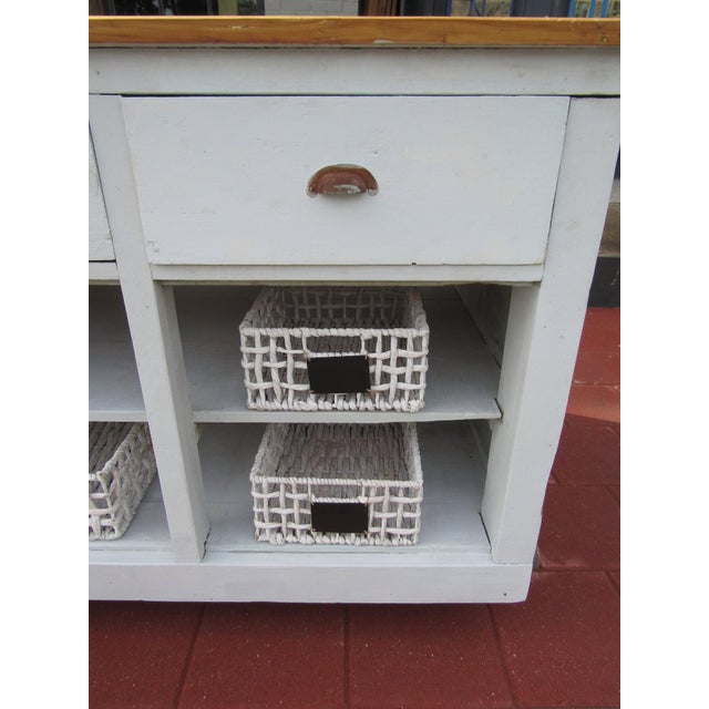 1900s Antique Massive Farmhouse Island For Sale - Image 6 of 10