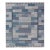Scandinavian Style Flat-Weave Rug With Modern Design in Gray, Black, and Blues 9'2 X 11'7 For Sale