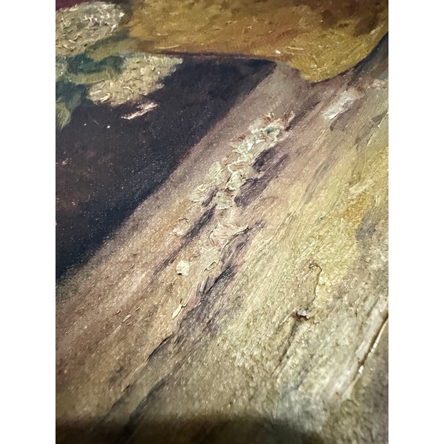 Early 20th Century Floral Still Life Oil Painting in Gilt Frame For Sale - Image 9 of 12