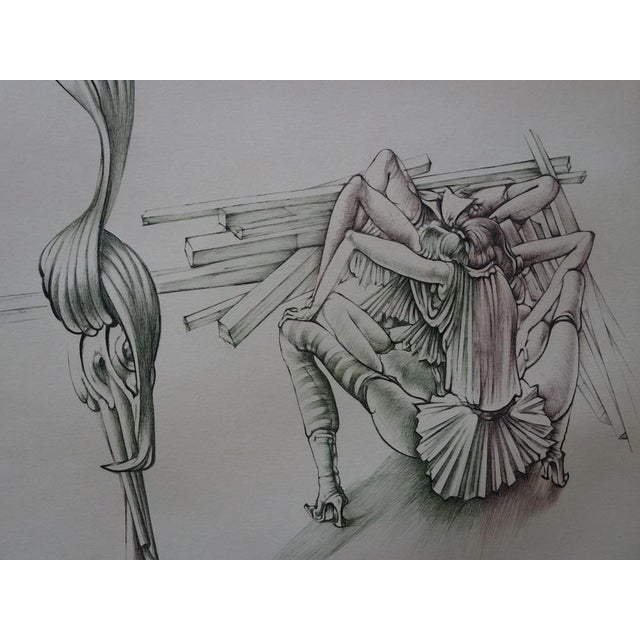 Hans Bellmer, Woman on the Boards, Original Etching For Sale - Image 5 of 8