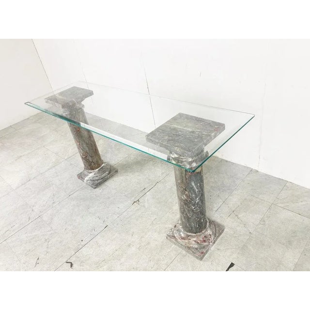 Vintage Marble Console Table, 1960s For Sale - Image 4 of 10