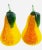 Modern Italian Blown Art Glass Pears Fruit Sculptures in the Style of Murano - Set of 2 For Sale - Image 9 of 9
