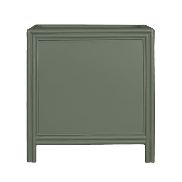 Wood Capri End Table in Evergreen For Sale - Image 7 of 8