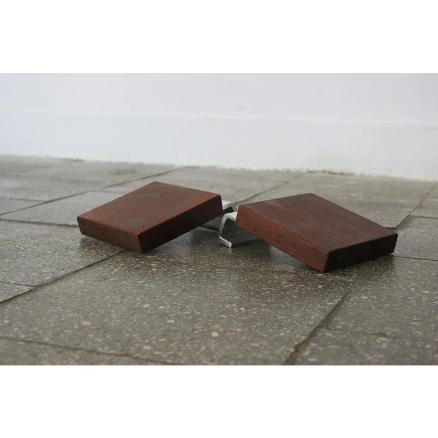 Mid-Century Modern Teak Push Pull Door Handles, 1960s, Set of 2 For Sale - Image 3 of 5