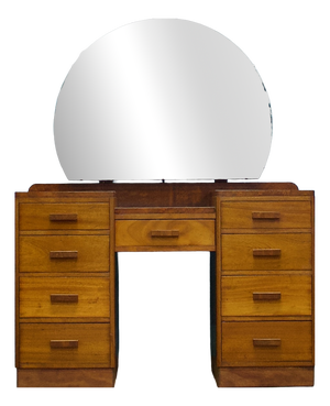 Art Deco Walnut Dressing Table, 1930s