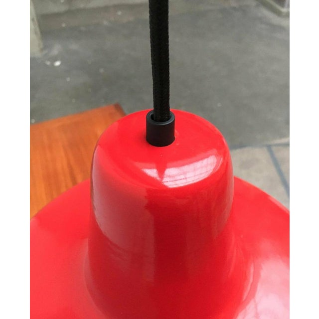 Mid-Century German Enamel Pendant Lamp from Kaiser Idell / Kaiser Leuchten, 1960s For Sale - Image 9 of 18