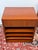 Cherry Wood Media Storage Cabinet, Vintage For Sale - Image 9 of 12