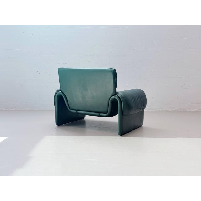 DS-2011 Leather Armchair in Petrol Green from de Sede, Switzerland, 1980s For Sale - Image 9 of 17