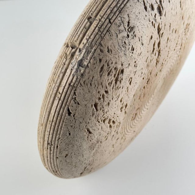 Italian Travertine Vase attributed to P. A. Giusti and Egidio Di Rosa for Up&Up, 1970s For Sale - Image 13 of 16