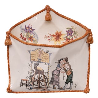 20th Century Sarreguemines Ceramic Letter Box, France, 1820 For Sale