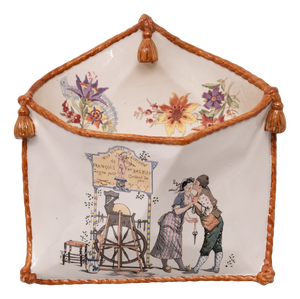 20th Century Sarreguemines Ceramic Letter Box, France, 1820
