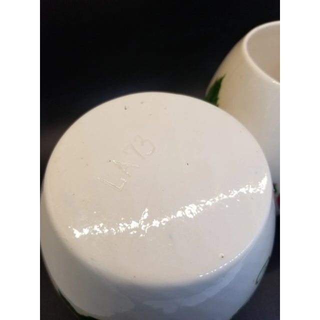 Vintage Hobbiest Handpainted Strawberry Mugs, Set For Sale - Image 4 of 7