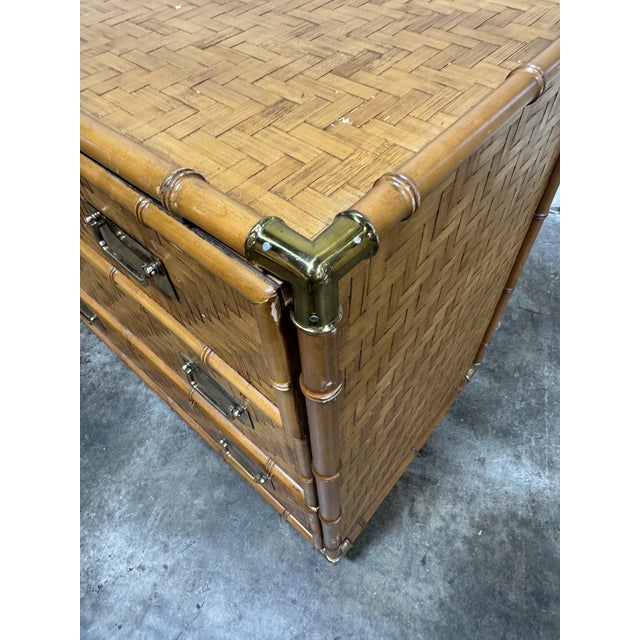 Dixie Furniture Co. Boho Dixie Furniture Campaign Parquet Dresser For Sale - Image 4 of 9