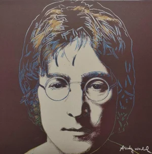 1980's Carnegie Museum of Art Andy Warhol John Lennon Lithograph