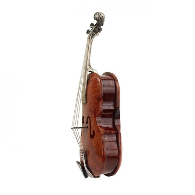 Miniature Silver Violin in Case, Europe, Early 20th Century For Sale - Image 5 of 8