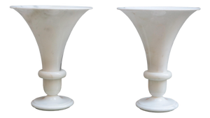 1970s Pair of Polished Marble Table Lamps