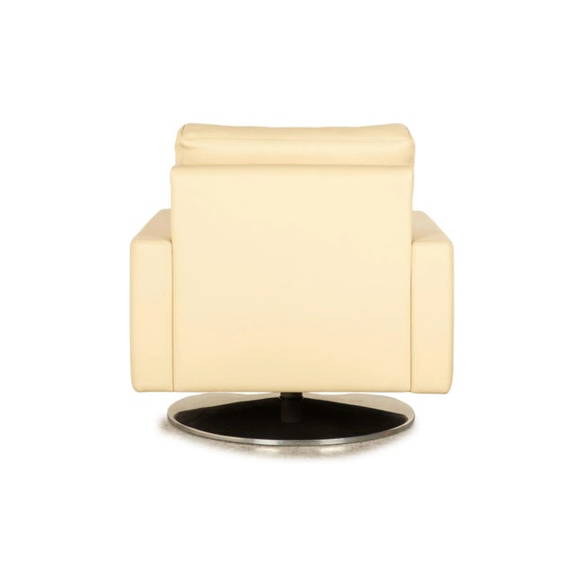 Cream CL 500 Leather Armchair from Erpo For Sale - Image 8 of 10