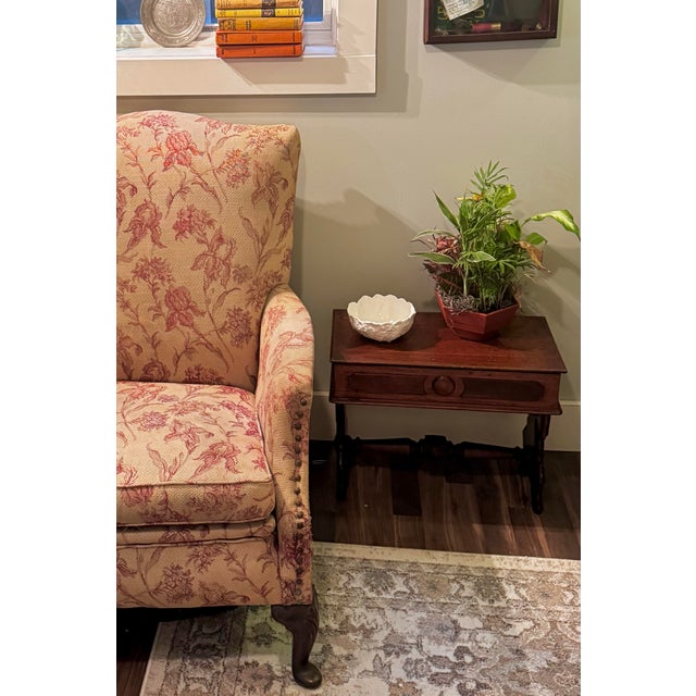 Traditional Antique Victorian Renaissance Revival Lift Top Walnut Sewing Table For Sale - Image 3 of 8