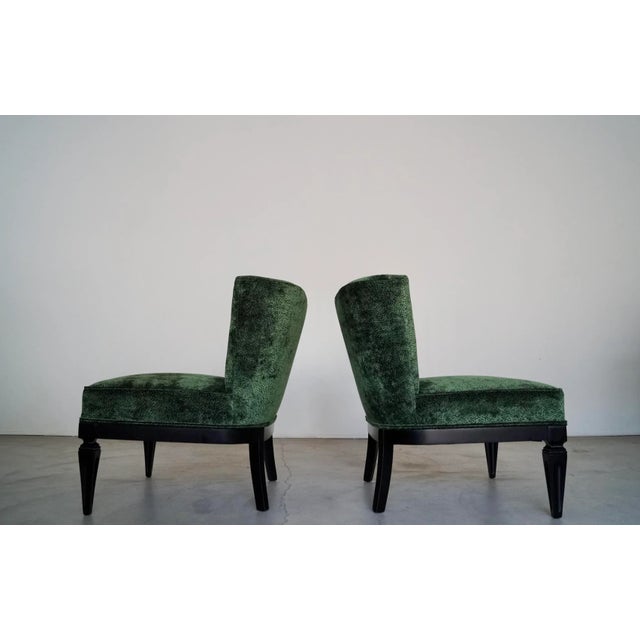 Mid-Century Modern Hollywood Regency Lounge Chairs - a Pair For Sale - Image 3 of 13