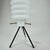 1960s Mid-Century Italian White Glass Tripod Table Lamp, 1960s For Sale - Image 5 of 9