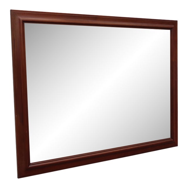 Large Cherry Vanity Dresser Bathroom Wall Mirror 6584 For Sale