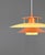 Mid-Century Modern Danish Pendant Lamp in Yellow & Orange Metal, 1970s For Sale - Image 6 of 10