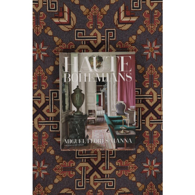 Burgundy Antique Swedish Tapestry With All-Over Geometric & Symbolic Design - Rug & Kilim For Sale - Image 8 of 10