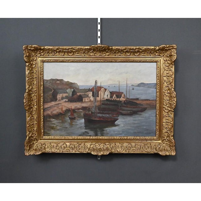 Callot, The Port of Camaret, Oil on Canvas, Early 20th Century For Sale - Image 5 of 18
