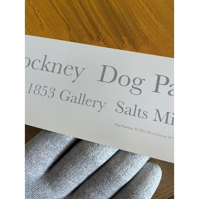 1990s David Hockney, Dog Paintings 38 Salts Mill 1995. 1853 Gallery Salts Mill Saltaire Yorkshire, Copyright David Hockney, Printed in Uk For Sale - Image 5 of 11